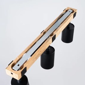 Sollux SL.1345 - Faretto FAGER 3xGU10/10W/230V nero