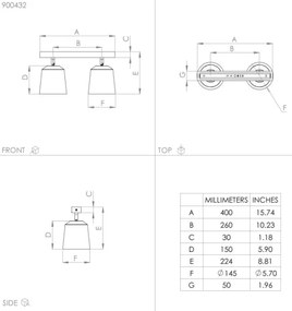 Eglo 900432 - Faretto COTORRO 2xE27/25W/230V