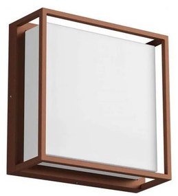 Redo 90566 - Applique a LED da esterno QUADRIS LED/20W/230V IP54 marrone