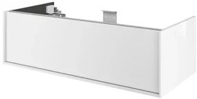 Mobile da bagno sotto lavabo SENSEA Neo Frame bianco laccato lucido L 105 x H 32 x P 48 cm 1 cassetto, lavabo non incluso