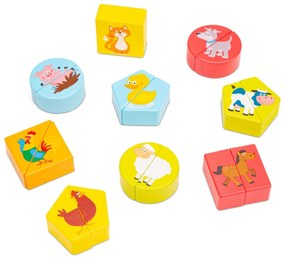 Puzzle in legno - Forme e animali