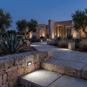 Segnapasso LED per Scatola 503 3.5W IP65 - Luce Asimmetrica Colore Bianco Caldo 2.700K