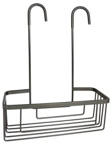 Gedy - Mensola sospesa per doccia SMART 37,5 x 30 cm, grigio metallico