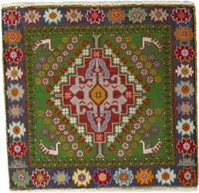 Shiraz Tappeto persiano 60x60 Rosso (Iran) Annodato A Mano