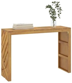 Tavolo Consolle 110x35x75 Cm İn Legno Massello Di Teak /