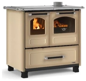 Cucina A Legna 7,5 kW Con Forno Family La Nordica 4 Stelle Cappuccino