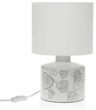 Lampada da tavolo Versa Cozy Cuori Ceramica (22,5 x 35 x 22,5 cm)