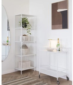 Tavolino da servizio in metallo su ruote 40x68 cm Vita – House Nordic