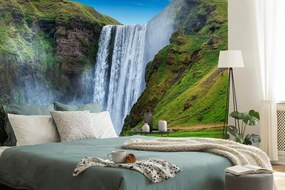Carta da parati autoadesiva – Cascata iconica in Islanda