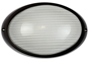 Plafoniera E27 IP54 Nera 214x142mm Colore Nero