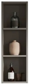 Pensile bagno Brera laccato opaco grigio londra P 17 x L 30 x H 90 cm