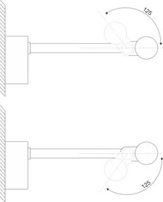 Illuminazione LED per specchio da bagno MIRROR LED/6W/230V 4000K IP44 40 cm nero