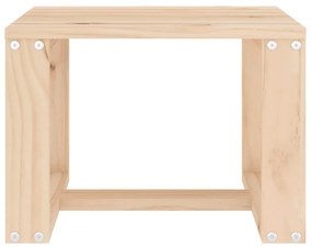 Tavolino da giardino 40x38x28,5 cm in legno massello di pino