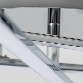 Plafoniera LED 3 x 3 W, 230 V, cromato lucido