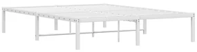 Giroletto in metallo bianco 135x190 cm