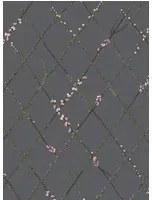 Rebel Walls Carta da parati panoramica Winding Spring - Black