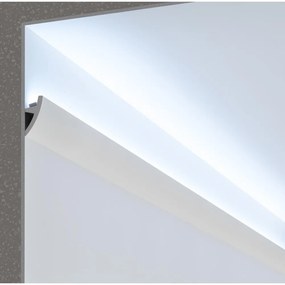 Cornice Pitturabile per Illuminazione Segnapasso o a Soffitto per Strisce LED - 2m Selezionare la lunghezza 2 Metri