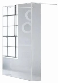 Box doccia walk-in L 20 x H 200 cm, vetro 6 mm bianco