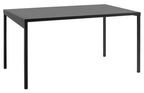 Tavolo da pranzo in metallo nero, 140 x 80 cm Obroos - CustomForm