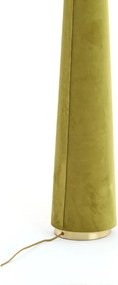 Lampada da terra verde con paralume in tessuto (altezza 168 cm) Devia - Light &amp; Living
