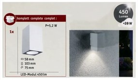 Paulmann 94329 - LED/3,8W IP44 Applique da esterno FLAME 230V bianca