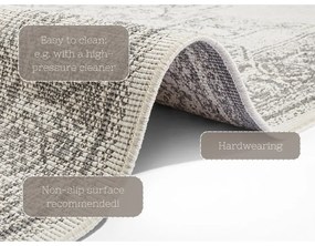 Tappeto da esterno grigio e crema , 160 x 230 cm Borbon - NORTHRUGS