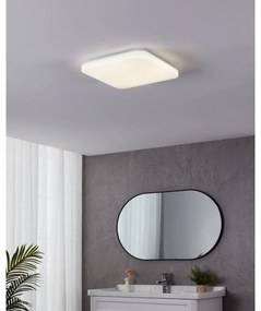 Plafoniera Moderna Frania-S Acciaio Bianco Luce Led Integrato 14,6W