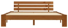Giroletto marrone miele in legno massello di pino 180x200 cm