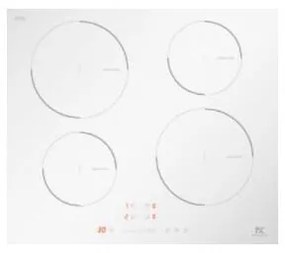 Piano cottura a induzione 4 zone MASTER KITCHEN bianco