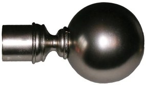 Bastone Tenda Estensibile Parigi 120–210 cm Acciaio Cromo Satinato con Supporti e Anelli