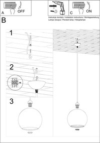 Apparecchio da soffitto giallo Bilbao - Sollux
