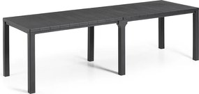 Tavolo Doppio da Giardino 295x90x74,5 cm in Resina Keter Kulie Double Antracite...
