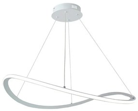 Lampadario LED moderno RAKY bianco Ø70cm, luce con 3 temperature di colore 4000 lumen