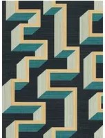 Arte International Tapete Detour - Gold Teal