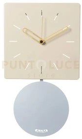 Orologio da parete di design grace pendolo crema