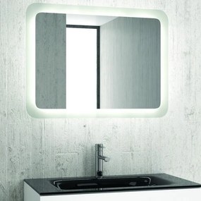 Specchio bagno led 100x60 cm cornice illuminata modello A100 - KAMALU