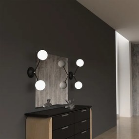 Applique JOY 2xE14/40W/230V nero/cromo lucido