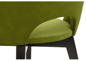 Sedia da pranzo BOVIO 86x48 cm luce verde/faggio