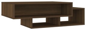 Tavolino salotto rovere marrone 105x55x32 cm legno multistrato