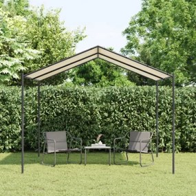 Tenda a Baldacchino Beige 3x3 m in Acciaio e Tessuto