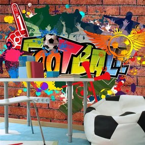 Fotomurale  Football fans!  Colore colorful, Dimensioni e Misure 350x245