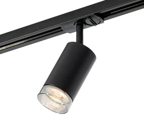 Faretto moderno con anello fumé per sistema a binario monofase GU10 50 mm - Iconic Jeana