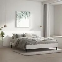 Testiera per Letto Bianca 240x1,5x80 cm in Legno Ingegnerizzato cod mxl 52940