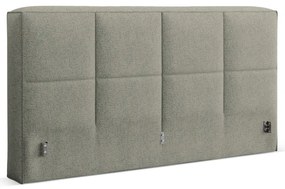 Testiera verde imbottita 249x100 cm Darren – Micadoni