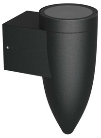 Applique da Parete a Cono per esterni, IP65 GU10 - Nera Colore del corpo Nero