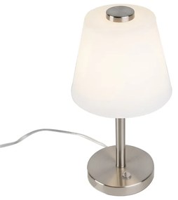 Lampada da tavolo di design in acciaio dimmerabile con LED - Regno