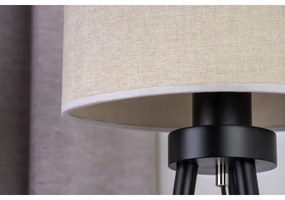 Duolla - Lampada da tavolo OVAL 1xE27/15W/230V diametro 30 cm grigio