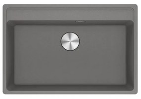 Lavello integrato 1 vasca FRANKE Maris fragranite L 51 x L 76 cm argento
