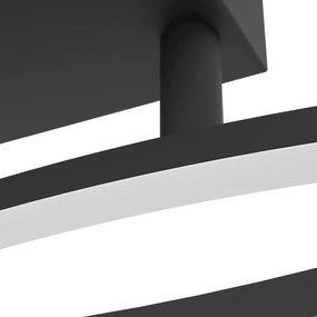 Eglo 901206 - Plafoniera LED GRISOLIA LED/12W/230V 4000K nero