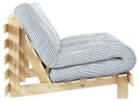 Divano letto bianco/azzurro 140 cm Roots - Karup Design